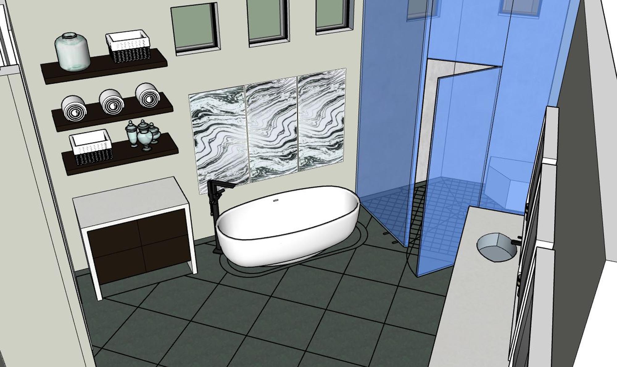 Master Bathroom Render